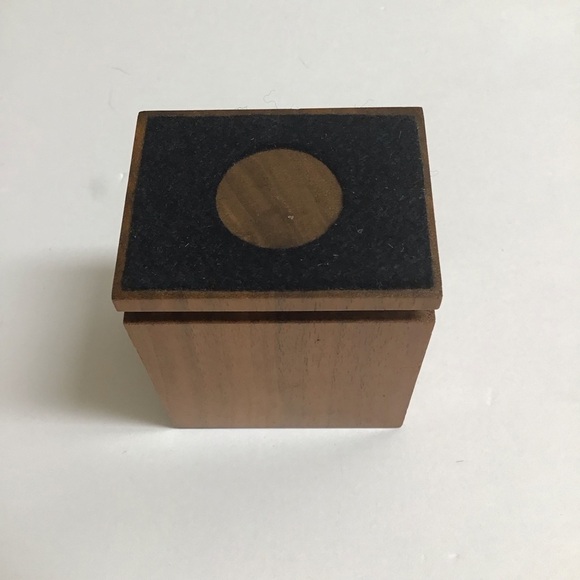 Walnut Desk SET Sailing Laser Engraved Note Pad Paper Clip Pen Holder Vintage - Picture 13 of 16